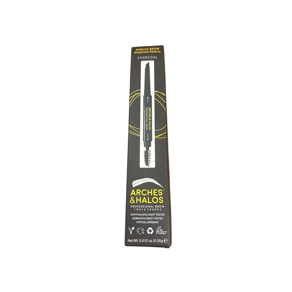 Tonya Crooks Arches & Halos Angled Brow Shading‎ Pencil in Charcoal 0.012oz